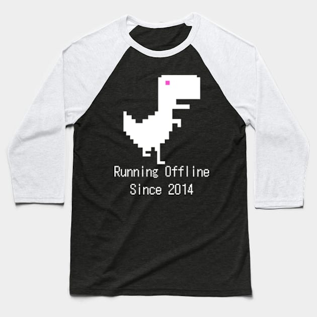 8bit Dinosaur game no 1 game Baseball T-Shirt by SYAO